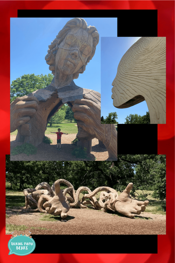 Take a trip tuesday morton arboretum human and nature sculptures