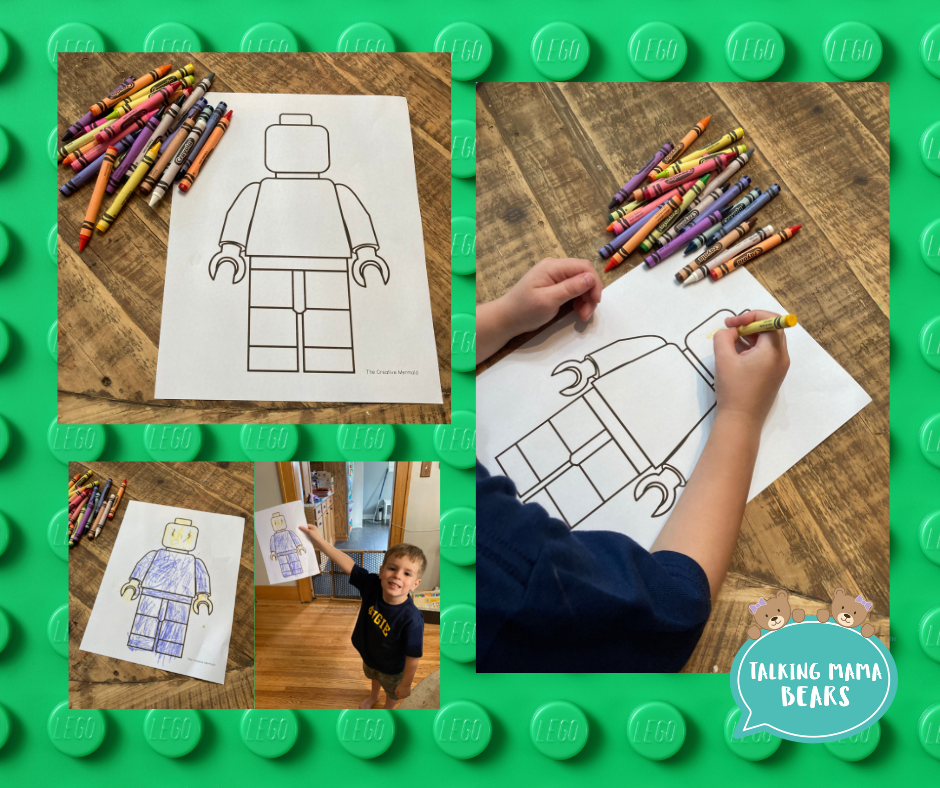 freebie lego character template for thinking thursday