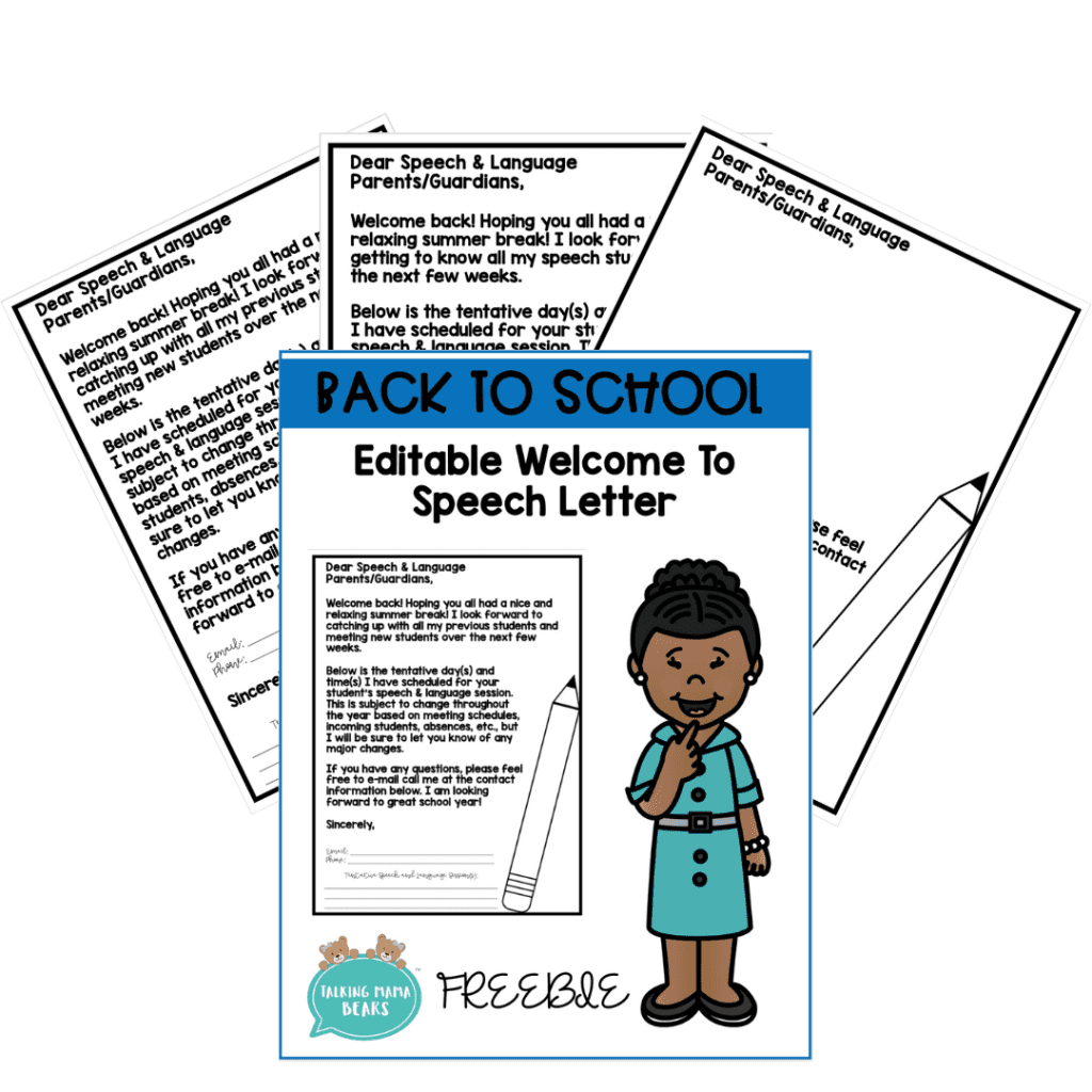 back to school editable welcome to speech letter