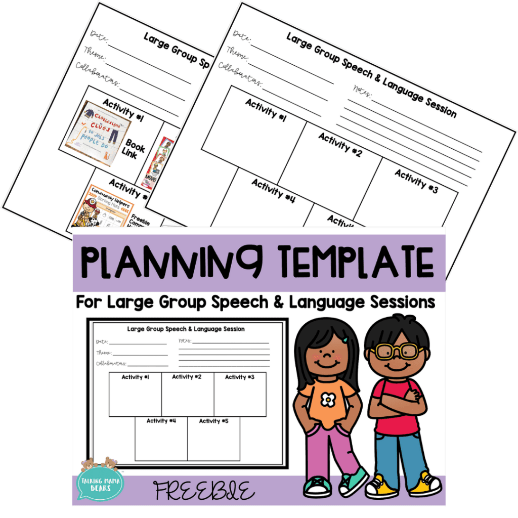 large speech group planning template