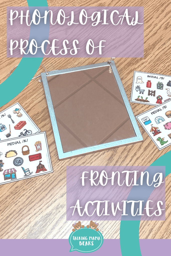 activities to eliminate the phonological process of velar fronting