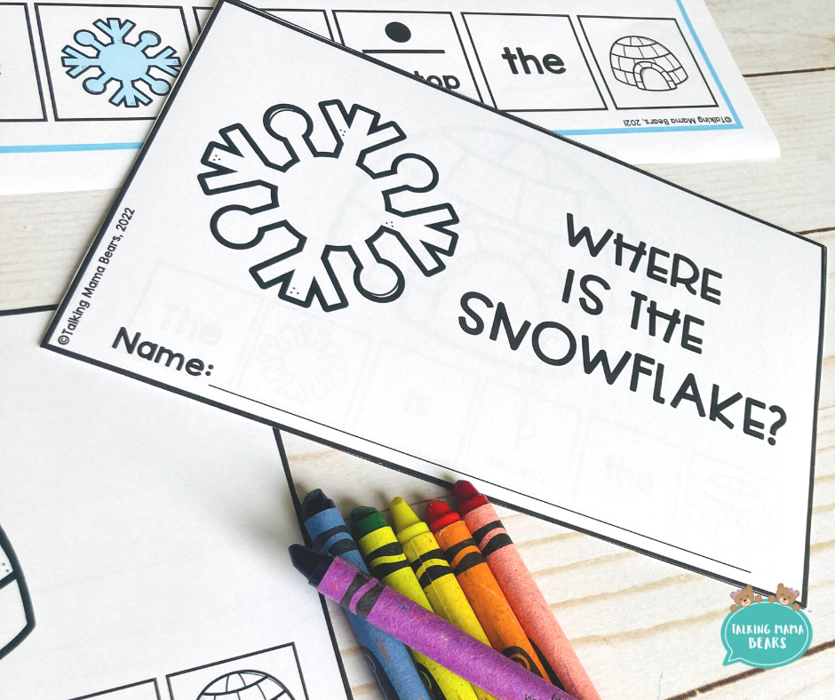 Instantly download these winter language mini-books to target direction following, vocabulary, colors, and spatial prepositions during your winter language sessions.