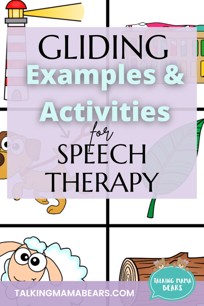 Gliding Examples & Activities for Speech Therapy - Talking Mama Bears