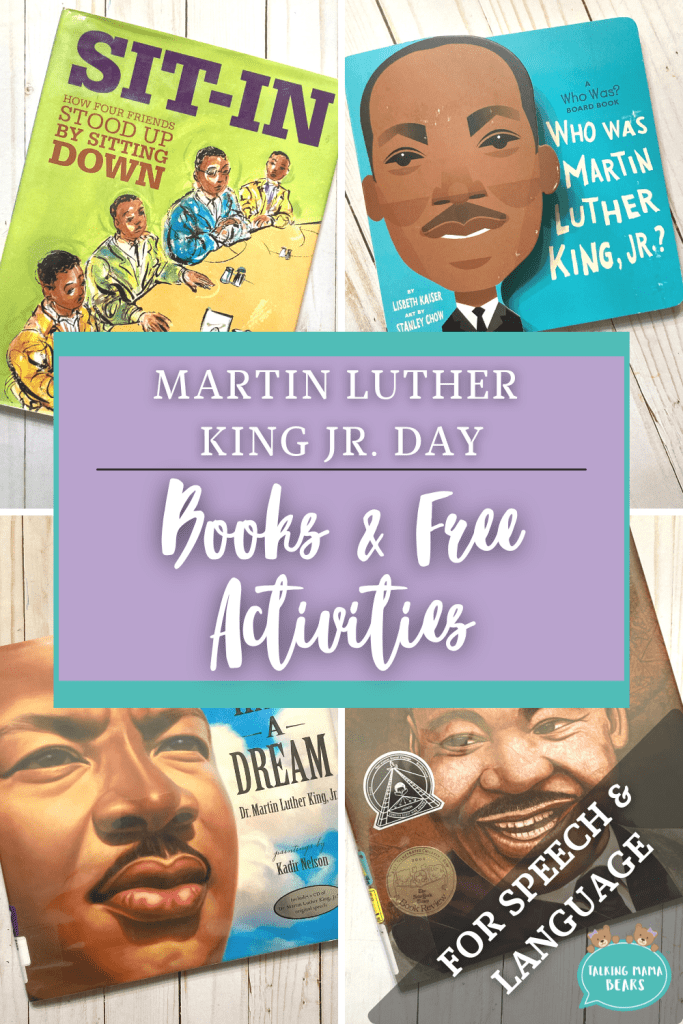 Martin Luther King Jr Day Book Ideas & Free activities for kids