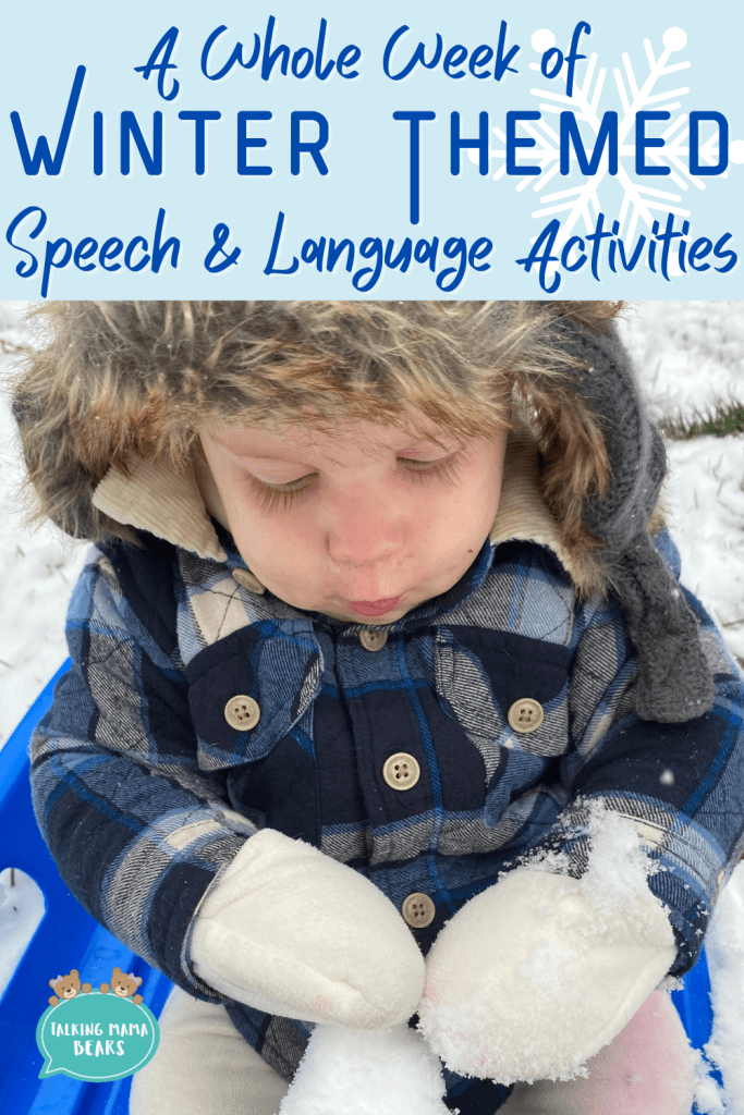 A whole week of winter themed speech and language activities