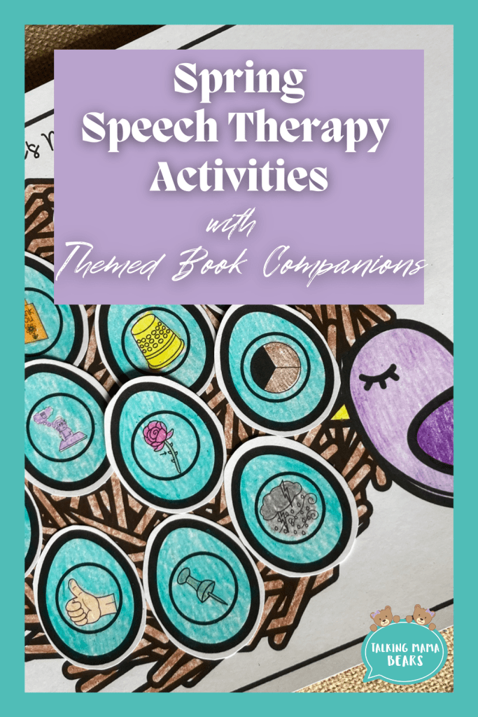 Spring speech therapy activity ideas