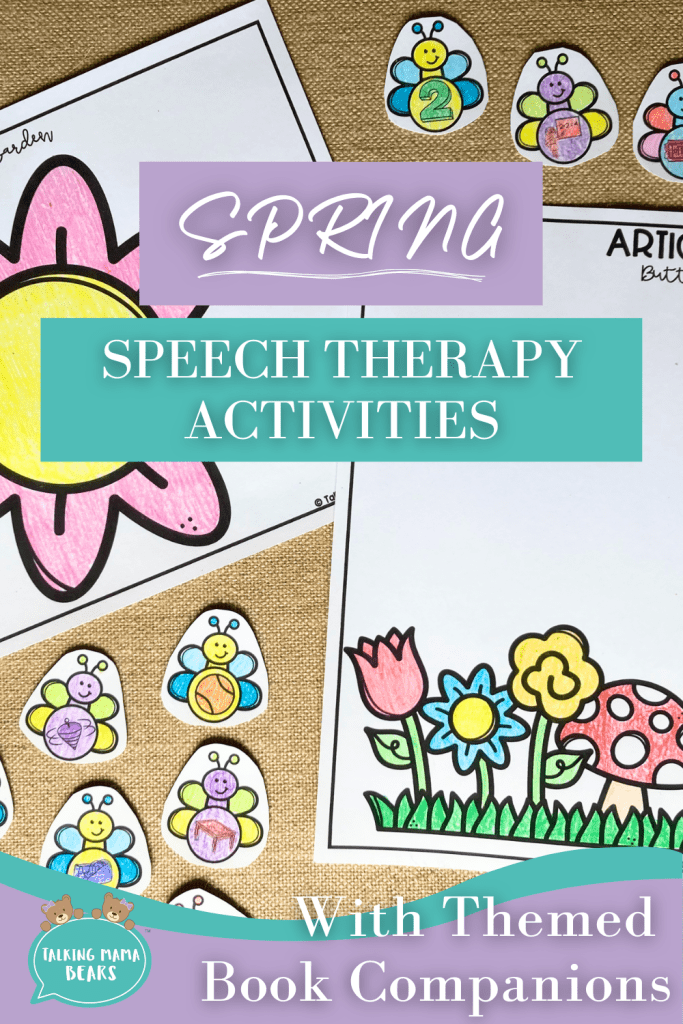 Spring speech therapy activity ideas