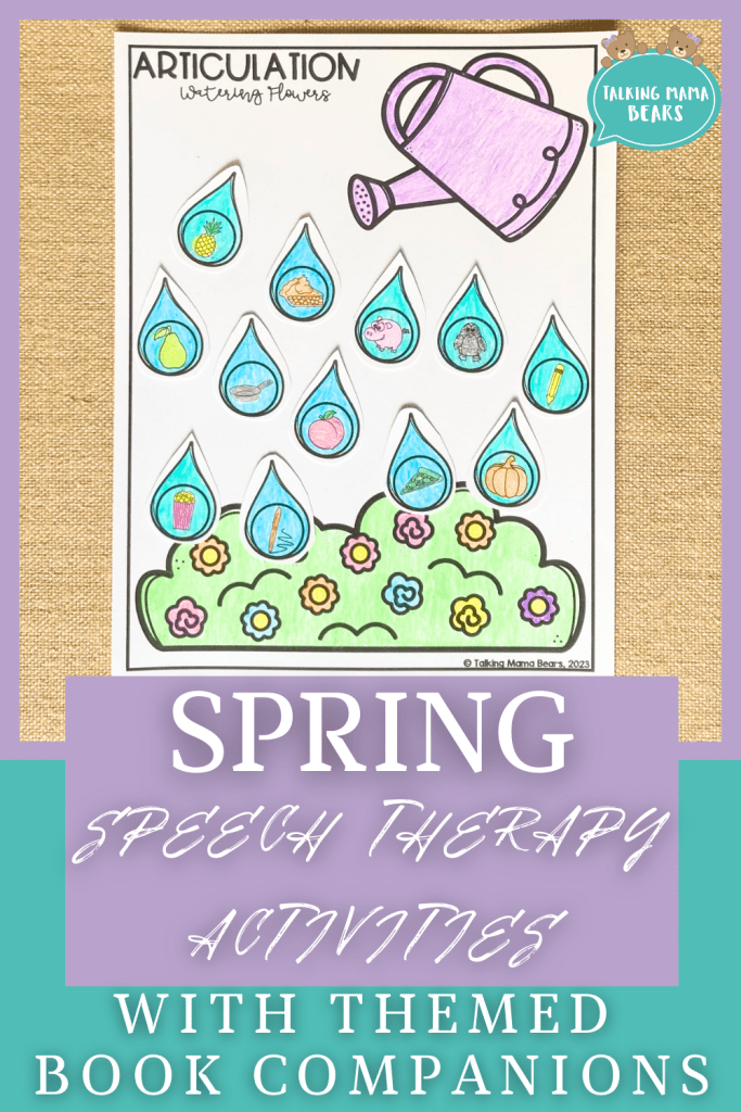 Spring Speech Therapy Activities with Themed Book Companions: Part 1