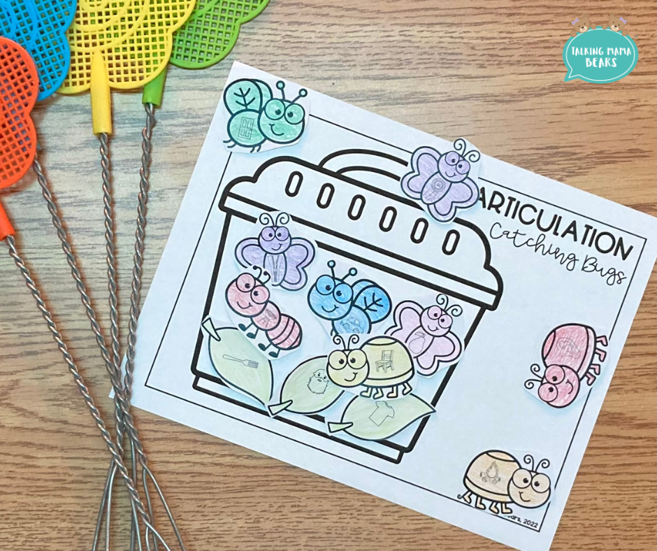 Spring Catching Bugs Speech Therapy Articulation Craft